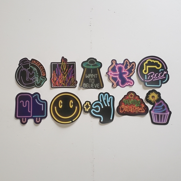 Accessories 215 5pcs Neon Light Stickers Poshmark